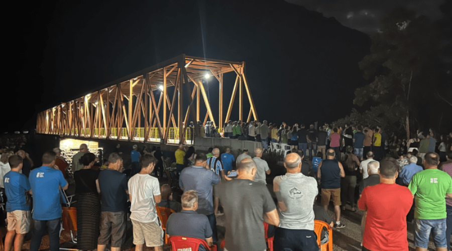 Comunidade celebra um ano da Ponte Nossa Senhora de Caravaggio em Nova Roma do Sul