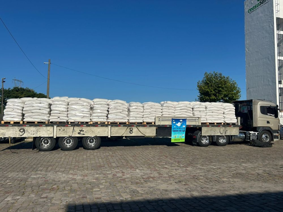 Banco de Alimentos de Caxias do Sul recebe 30 toneladas de arroz